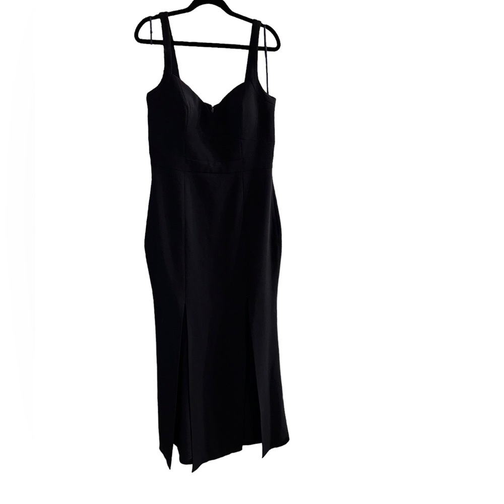 Eliza J Dress Formal Maxi 2 Front Slits Size 14